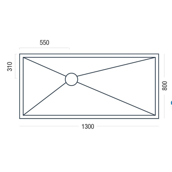 Premier Shower Deck 1300 x 800mm