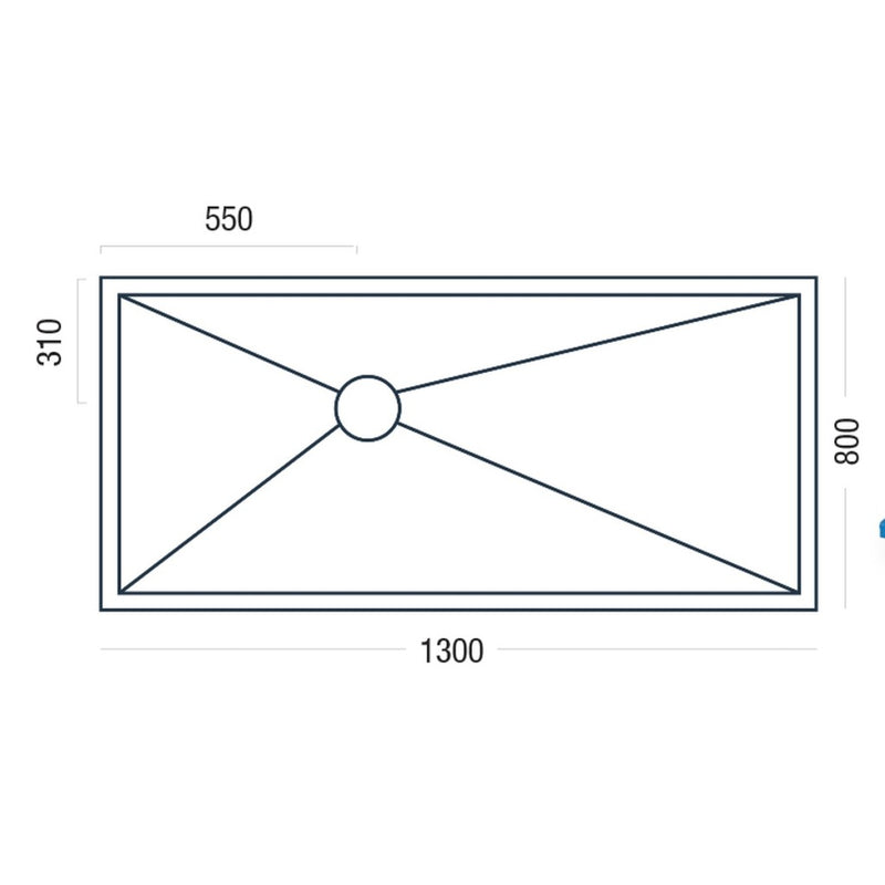 Premier Shower Deck 1300 x 800mm