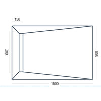 Premier Linear Shower Deck 1500 x 900mm
