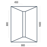 Premier Linear Shower Deck 1600 x 900mm