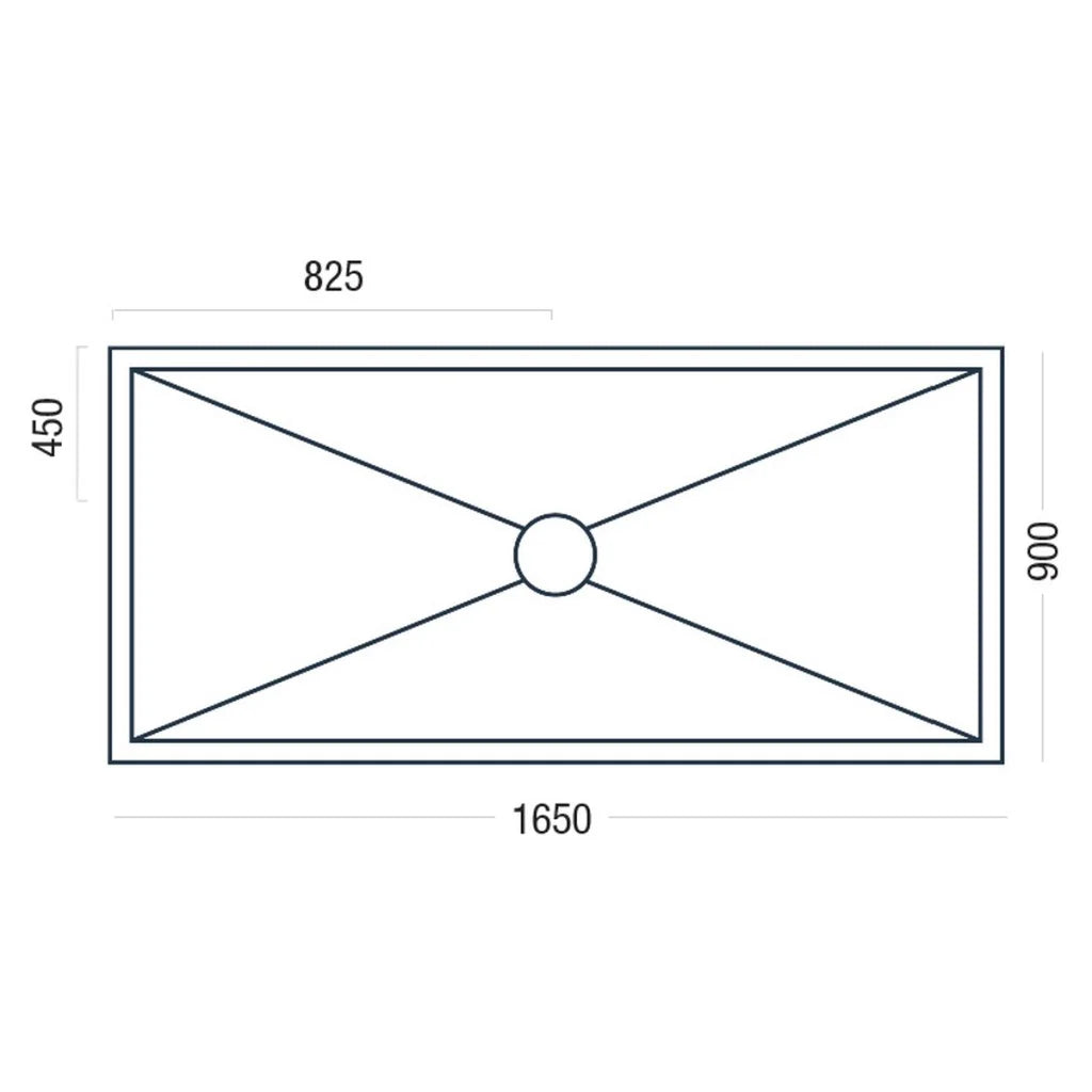 Wetroom Kit Complete 1650 x 900 Set