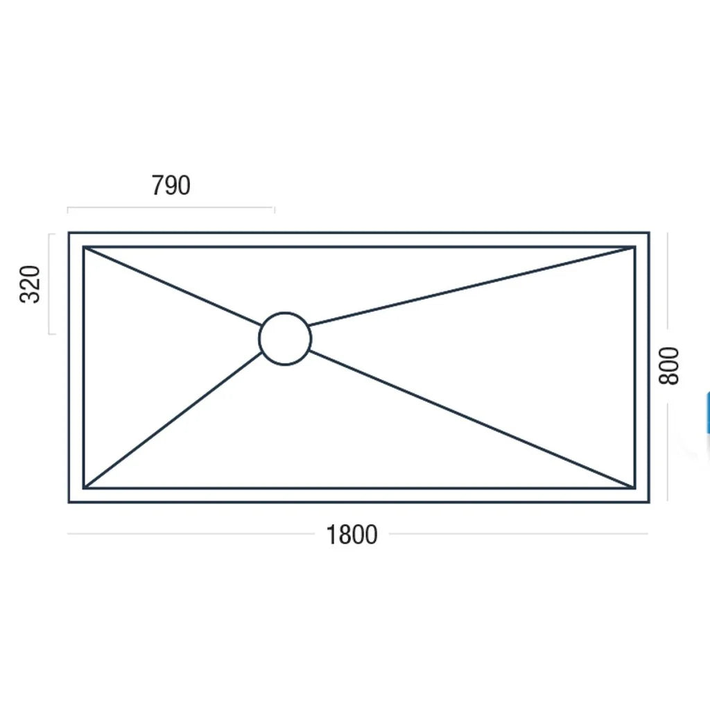 Wetroom Kit Complete 1800 x 800 Set