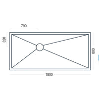 Wetroom Kit Complete 1800 x 800 Set