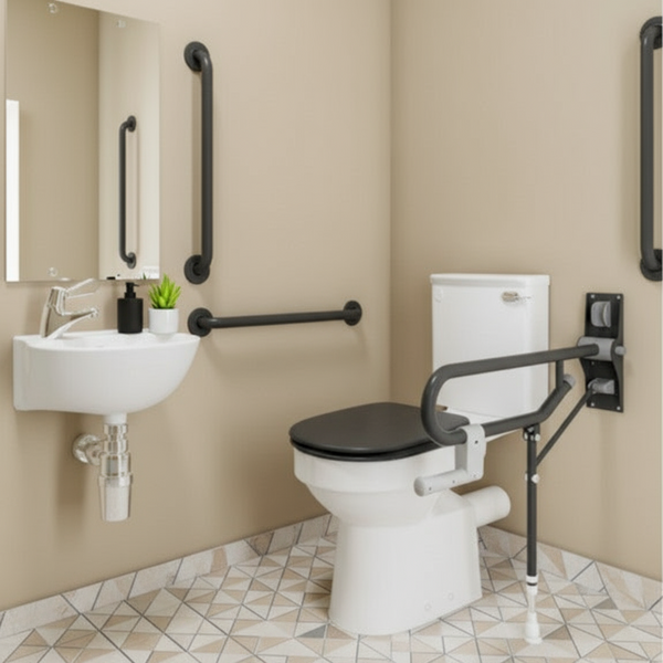 Close Coupled Standard Doc M Pack with TMV3 Tap – Stainless & White