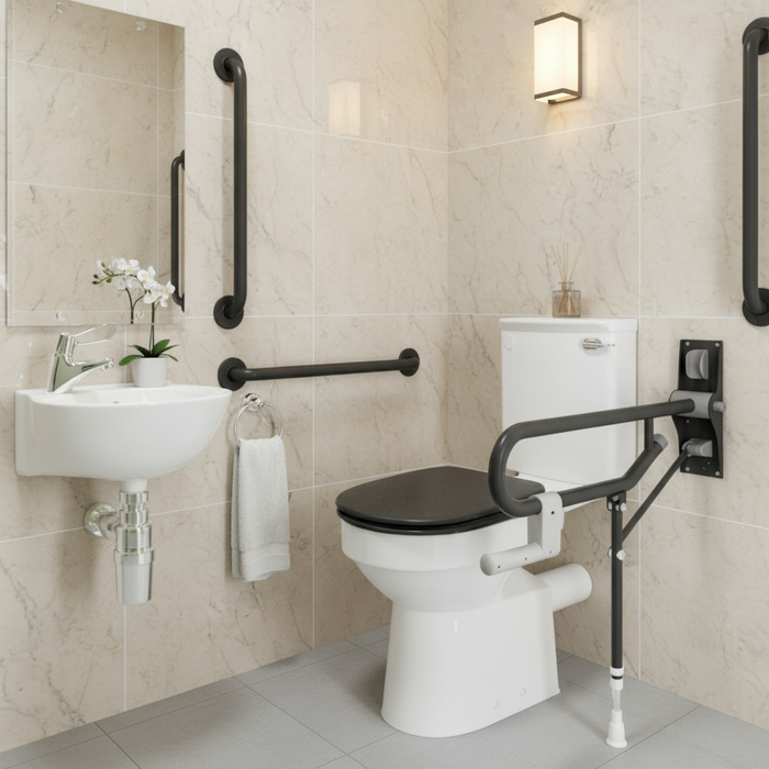 Close Coupled Standard Doc M Pack with TMV3 Tap – Stainless & White