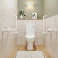 Close Coupled Ambulant Doc M Pack – Fluted White or Blue