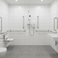 SmartCare Lever Electric Shower 9.5kW with Care Accessory Kit - White