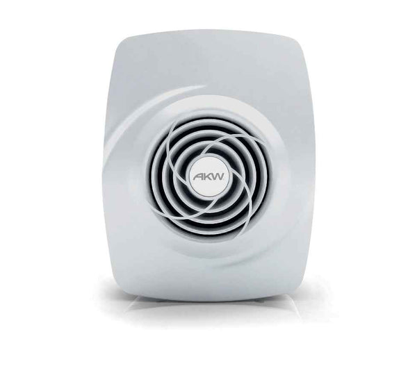 White AKW fan on a white background