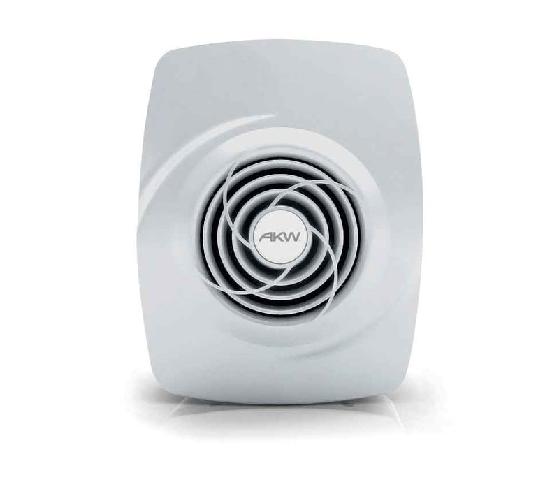 White AKW fan on a white background