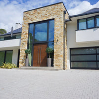 Gold Quartzite Stone Cladding Home
