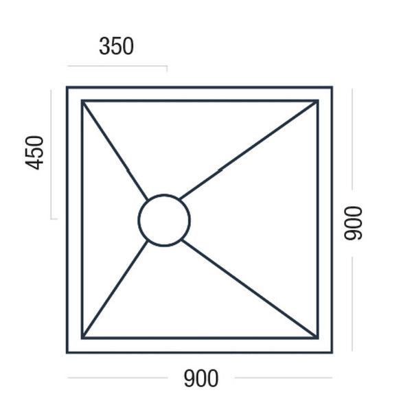 Premier Shower Deck 900 x 900mm