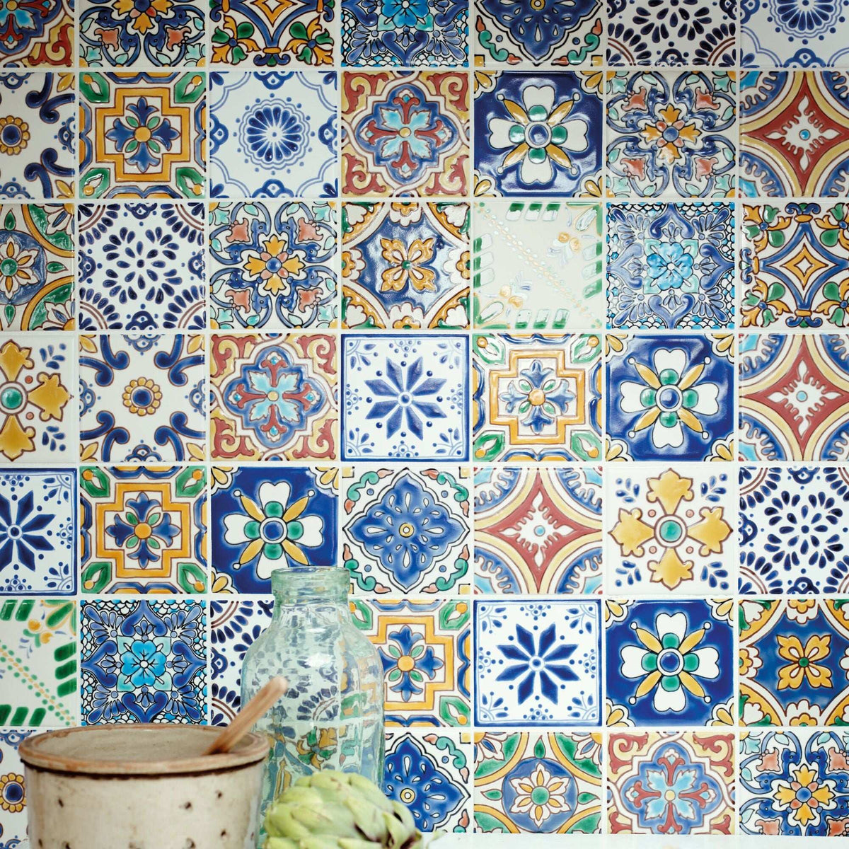 Acapulco, Alva, £477.66/ M2 Decorative Tiles Decorative Tiles Sale Multicoloured Tile Porcelain Decorative Tiles Fired Earth