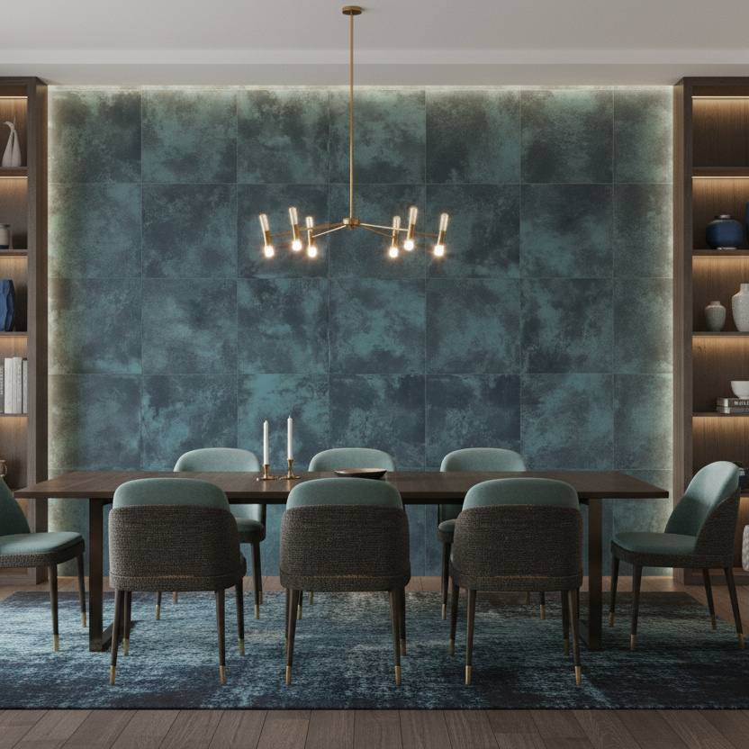 Alchemy Contemporary Porcelain Navy 120x120cm