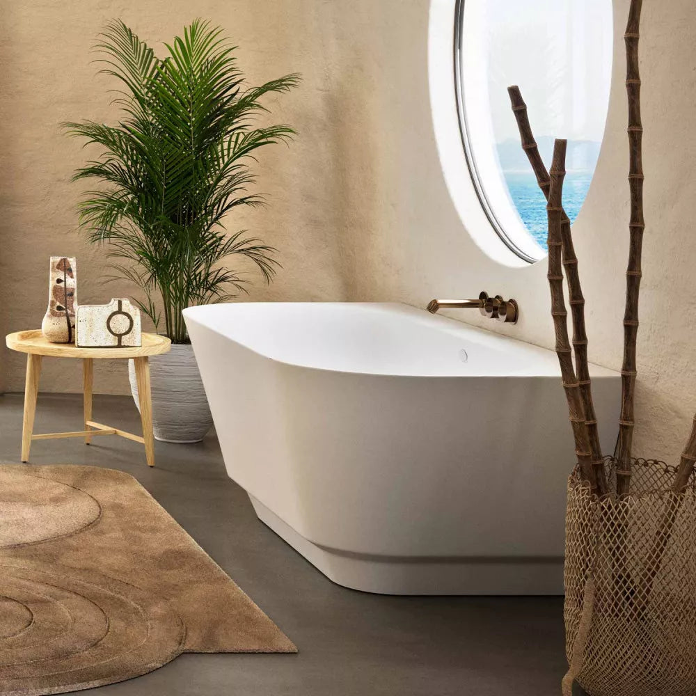 Acquabella Voss Semi-Freestanding Bath