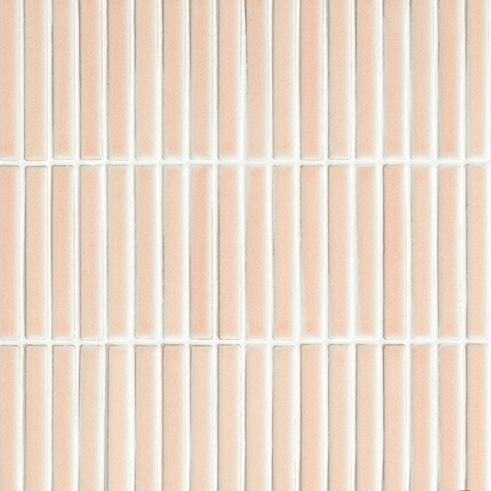 Bamboo Decorative Mosaic, Blush, £16.25 per sheet Mosaic Tiles Pink Tile Porcelain Decorative Tiles Ca Pietra