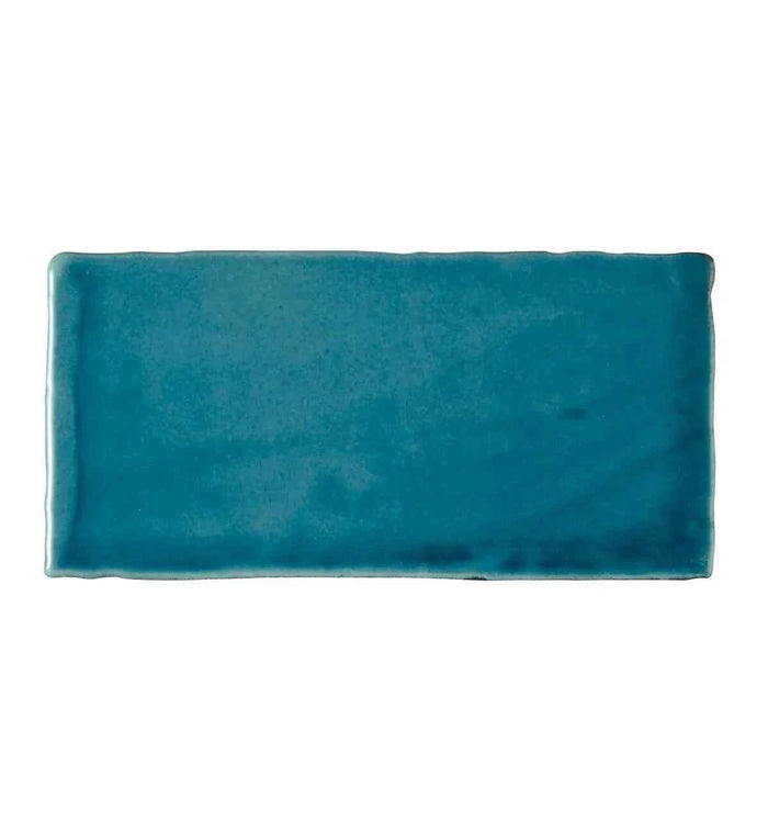 Fired Earth Carnival Pancho Blue Glazed Tile