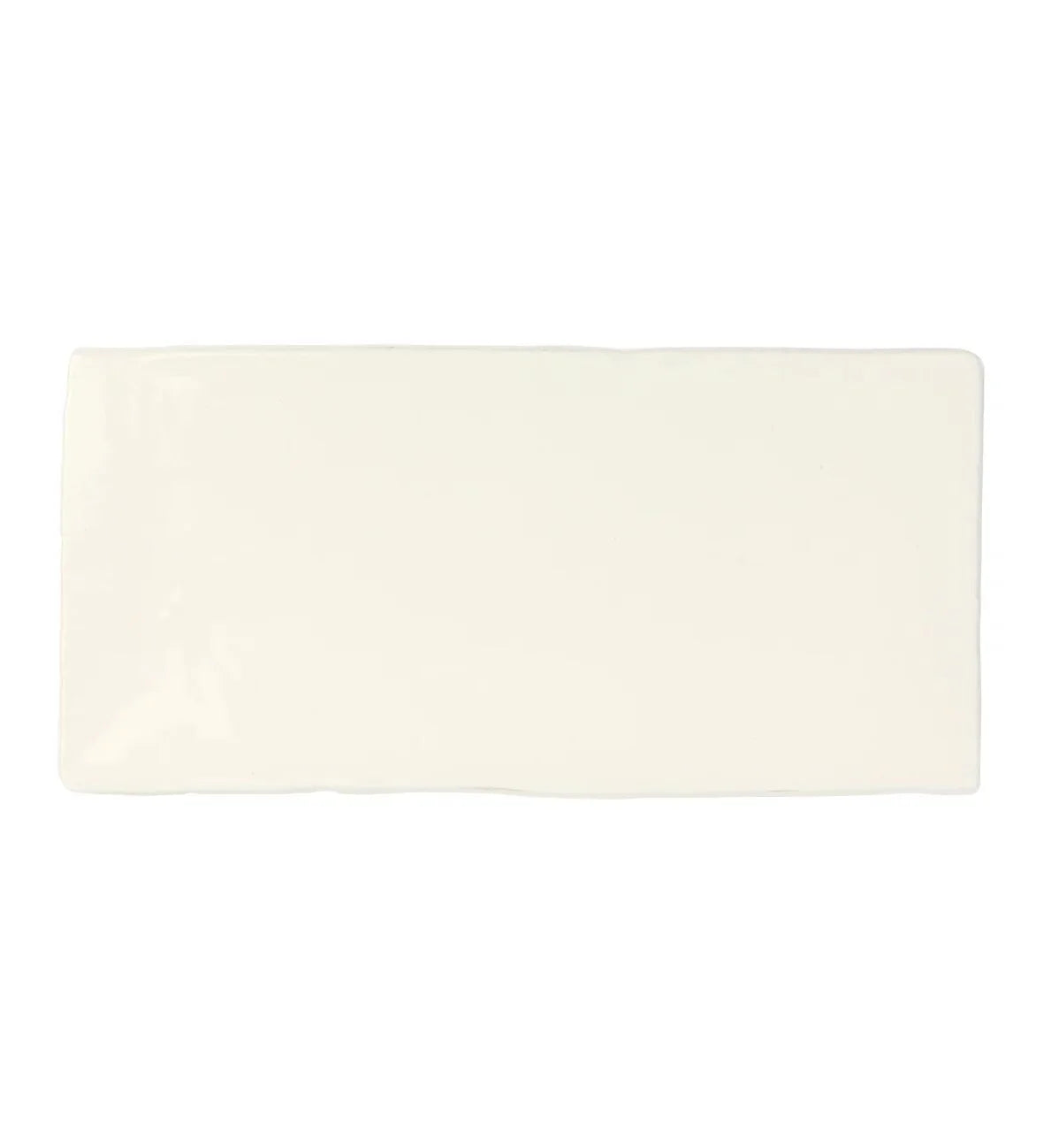 Fired Earth Carnival Ramon White Glazed Tile Sample
