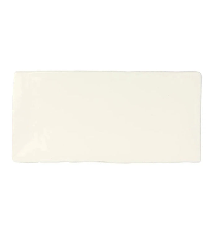Fired Earth Carnival Ramon White Glazed Tile