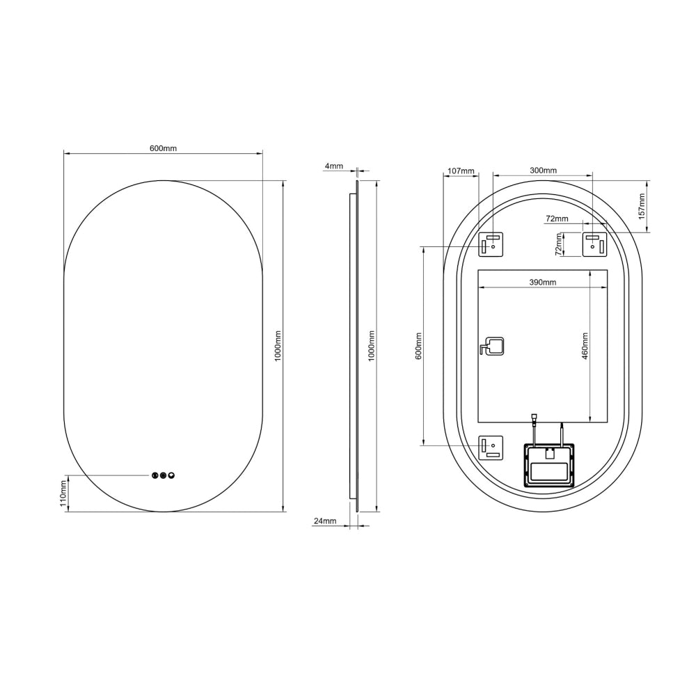 Claris Capsule Mirror, 2 sizes