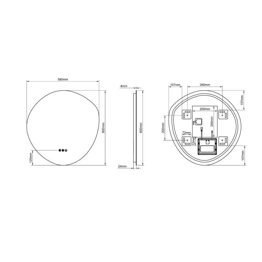 Claris Organic Mirror, 2 sizes