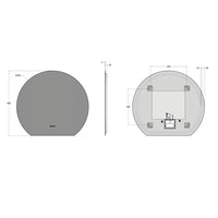 Claris Round Cut Mirror