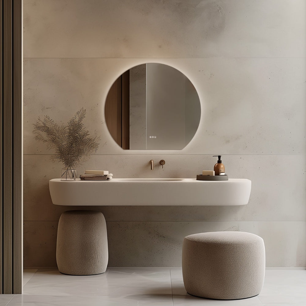 Claris Round Cut Mirror