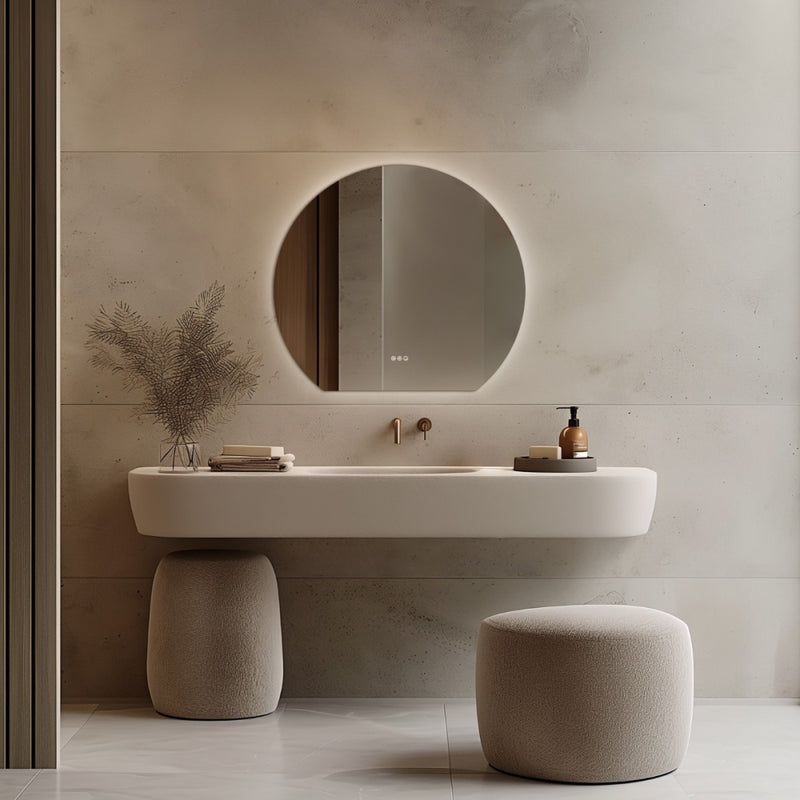 Claris Round Cut Mirror