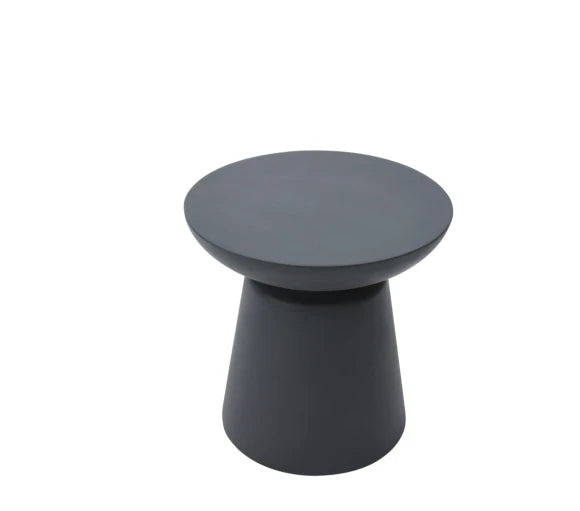 Kylix Side Table, Slate Black - Glass-Fibre Reinforced Concrete