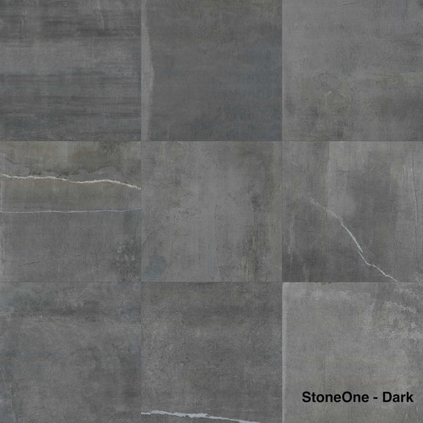 StoneOne Stone & Cement Effect, 3 sizes Dark, from £43.68/ M2