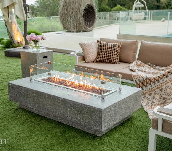 Hampton Fire Table, High performance cast concrete