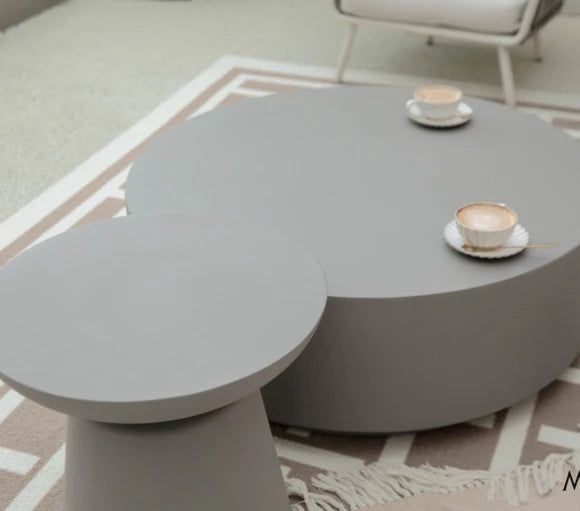 Kylix Side Table, Space Grey - Glass-Fibre Reinforced Concrete