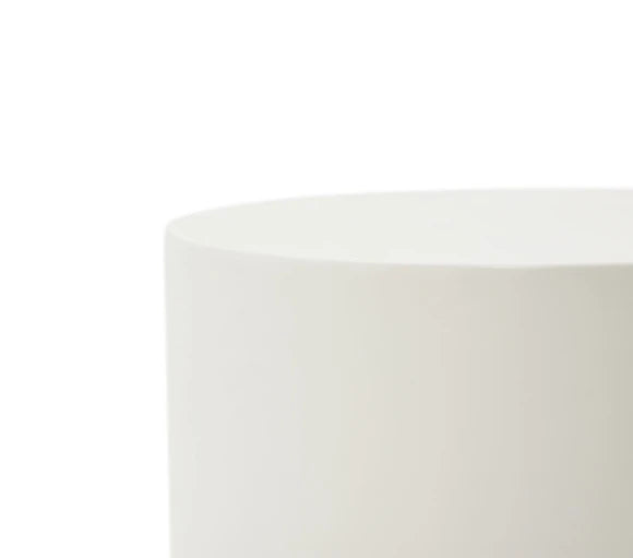 Rome Side Table, Large, Cream White - Glass-Fibre Reinforced Concrete