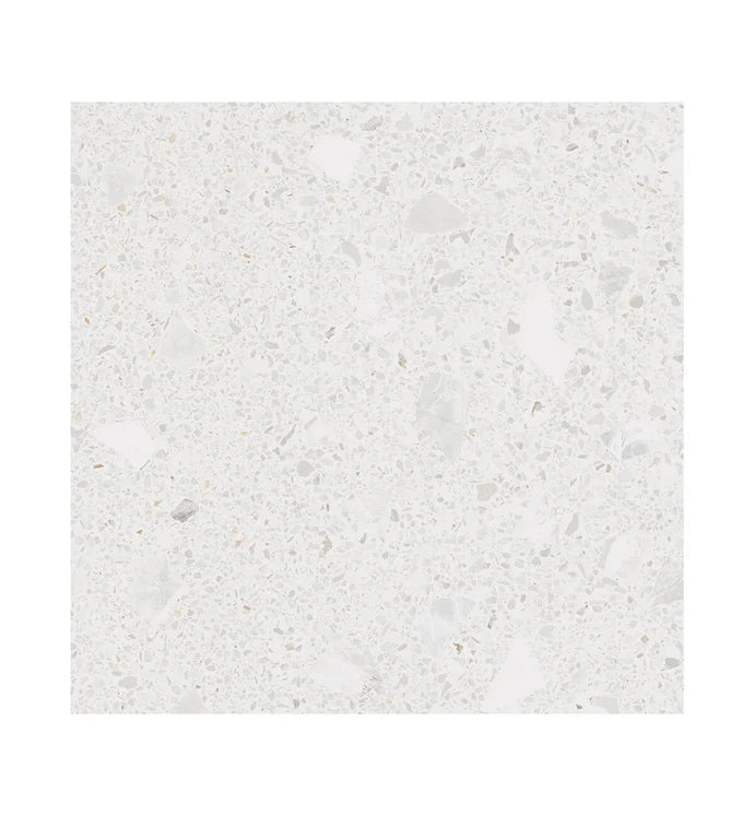 Fired Earth Frammento White 60 x 60 Terrazzo Effect Porcelain Tile Sample