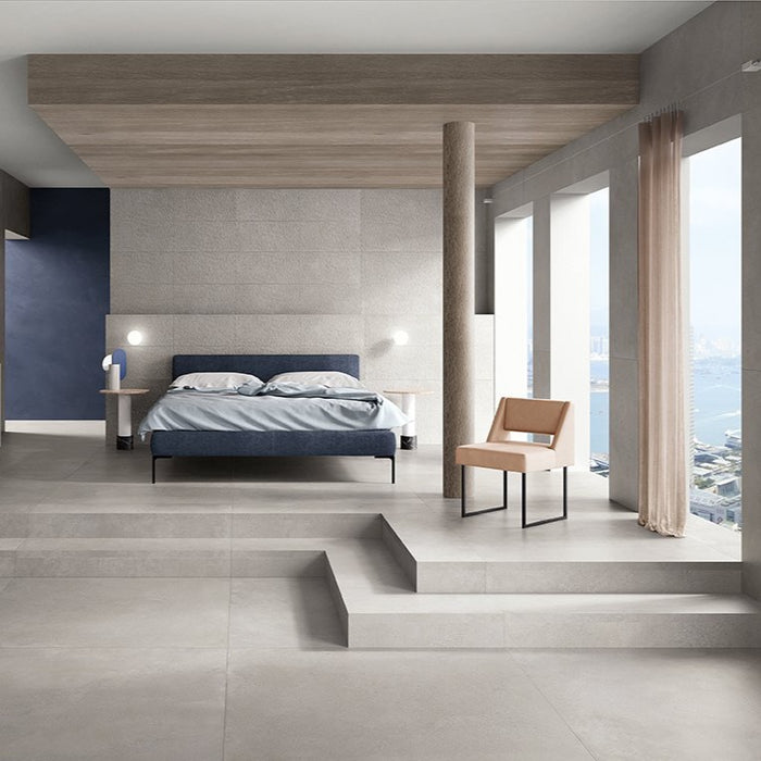 Phase Porcelain, 4 sizes, Grey, from £43.69/ M2 Contemporary Porcelain Tiles Grey Tile Marca Corona