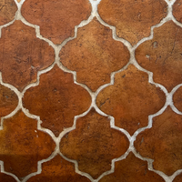 Handmade Terracotta Fleur Design 200x222x20mm