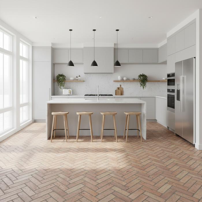 Handmade Terracotta Parquet 75x300x20mm
