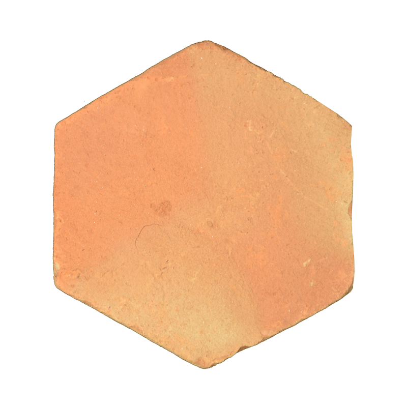 Handmade Terracotta Hexagon Design 150x150x20mm