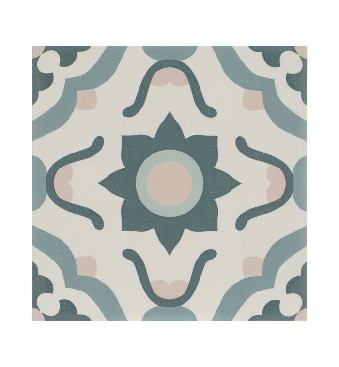 Fired Earth Infusion Nazare 20 x 20 Patterned Porcelain Tile
