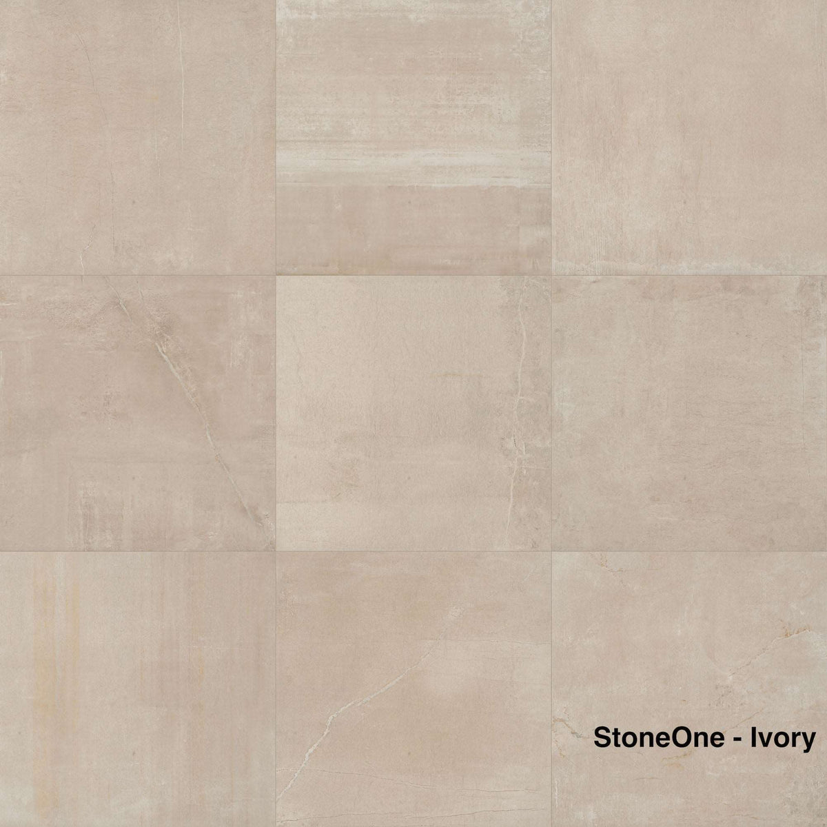 StoneOne Stone & Cement Effect, 3 sizes Ivory, from £43.68/ M2 Concrete & Cement Effect Porcelain Tiles Grey Tile Marca Corona