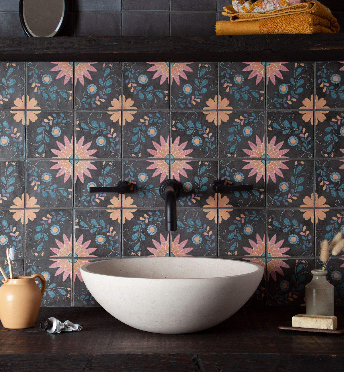 Fired Earth Kelmscott Patterned Porcelain Tiles