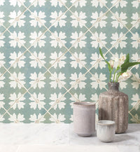 Fired Earth Kelmscott Patterned Porcelain Tiles Sample