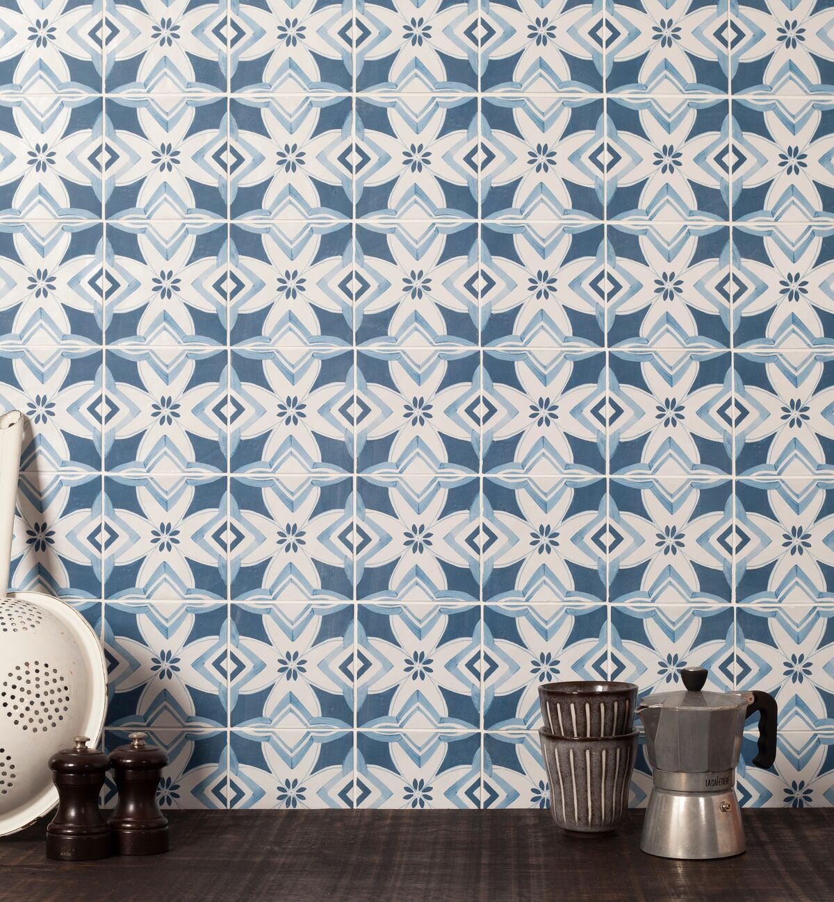 Fired Earth Kelmscott Patterned Porcelain Tiles