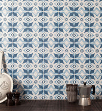 Fired Earth Kelmscott Patterned Porcelain Tiles Sample