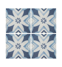 Fired Earth Kelmscott Patterned Porcelain Tiles Sample