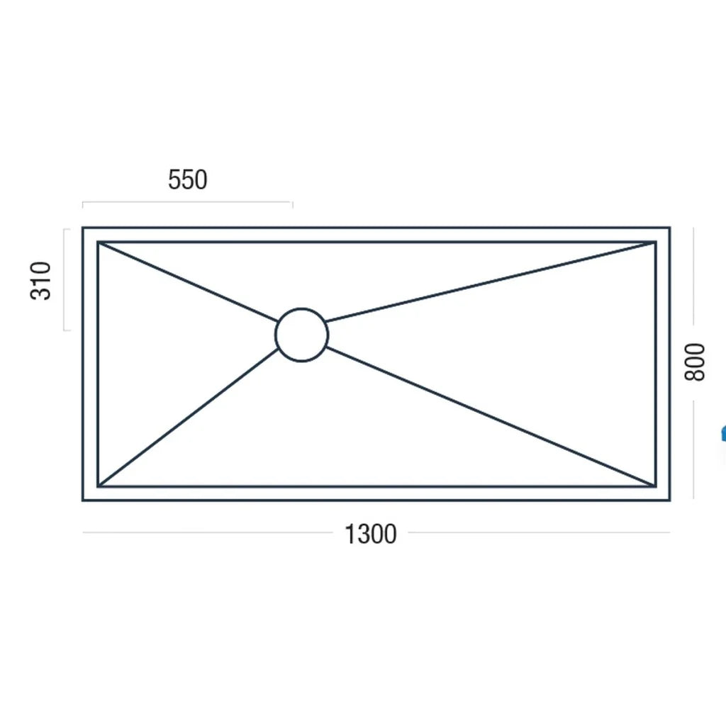 Wetroom Kit Complete 1300 x 800 Set