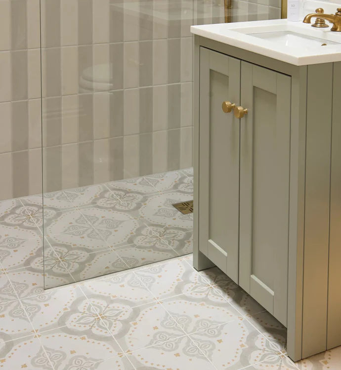 Fired Earth Jaipur Barmer 20 x 20 Patterned Porcelain Tile