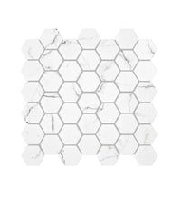 Fired Earth Malmo Willow Leaf White Mosaic Sample