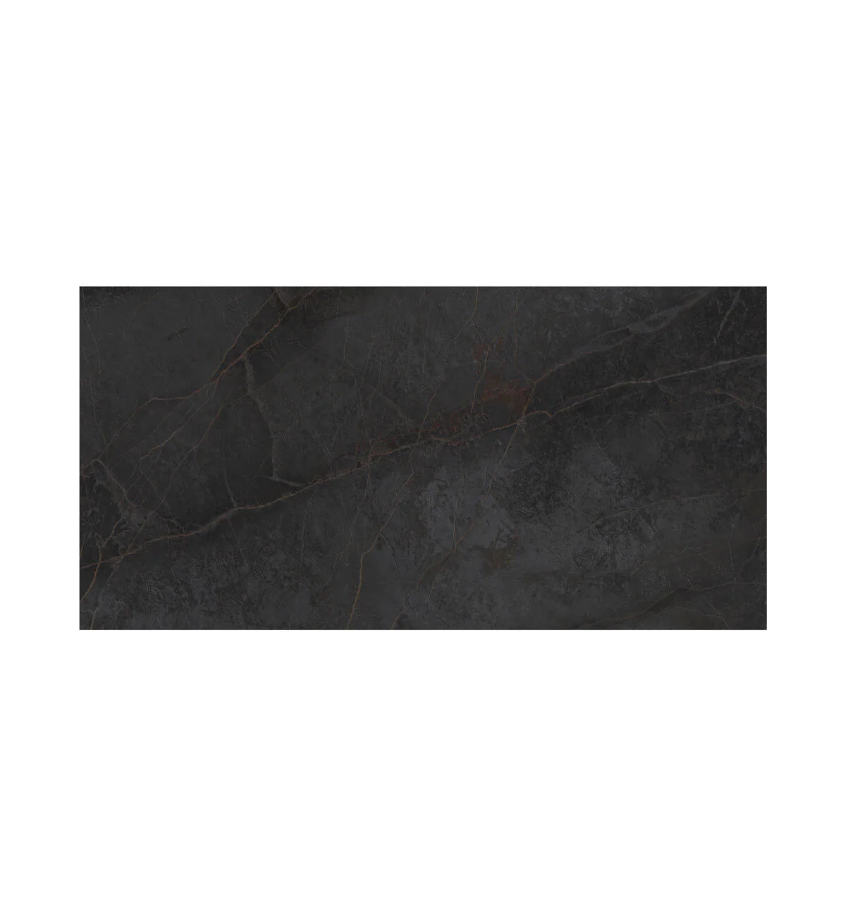 Fired Earth Milos Black 60 x 120 Marble Effect Porcelain Tile
