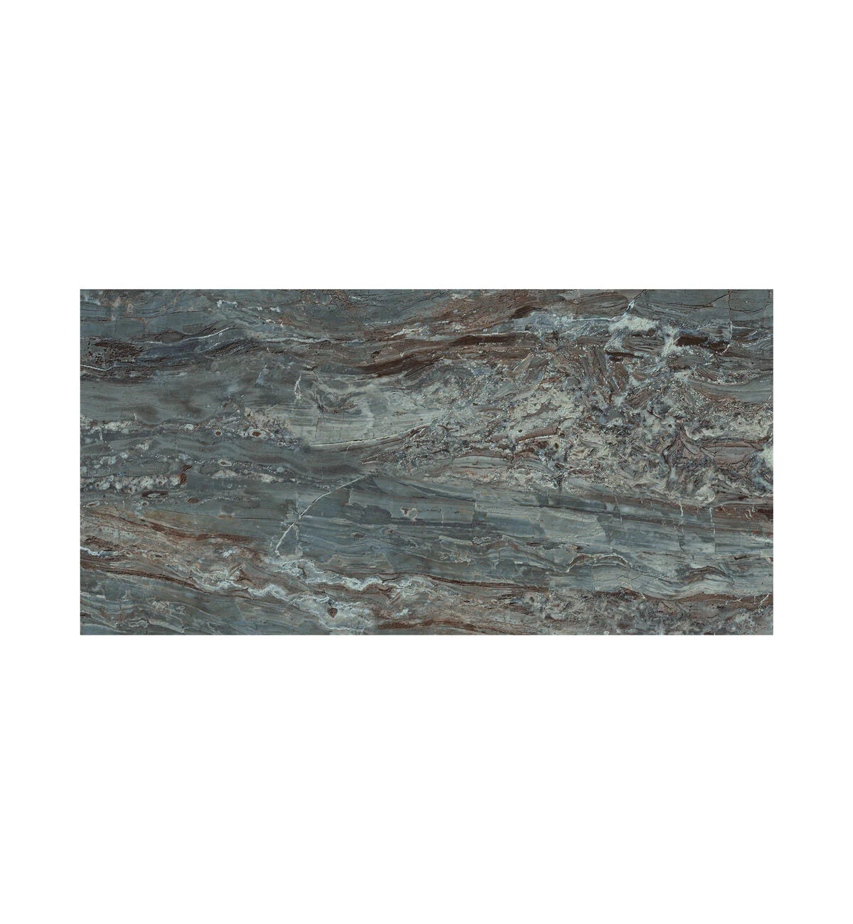 Fired Earth Milos Blue 60 x 120 Marble Effect Porcelain Tile