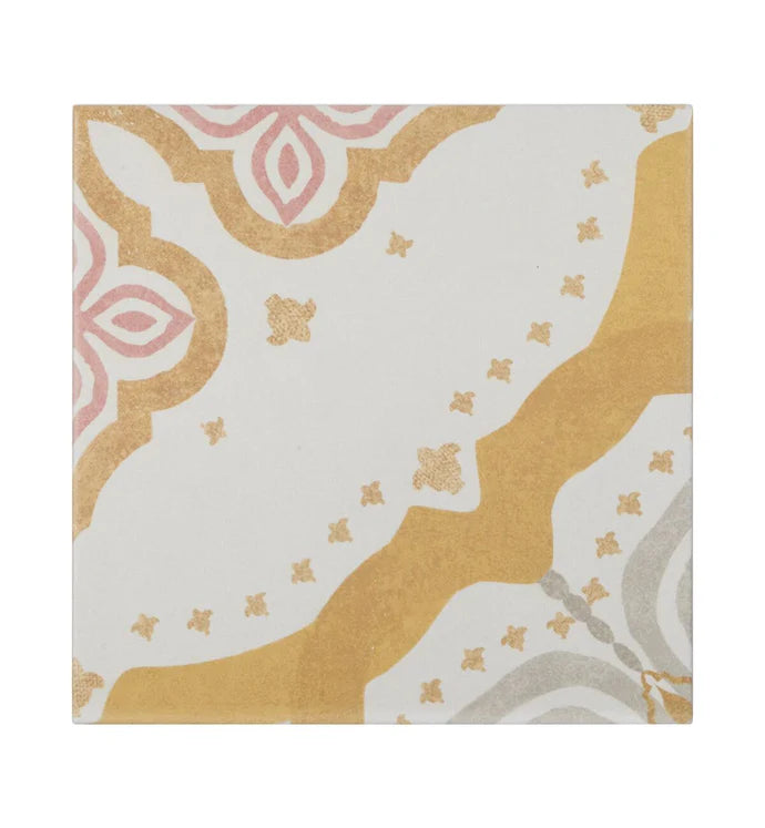 Fired Earth Jaipur Akola 20 x 20 Patterned Porcelain Tile Sample
